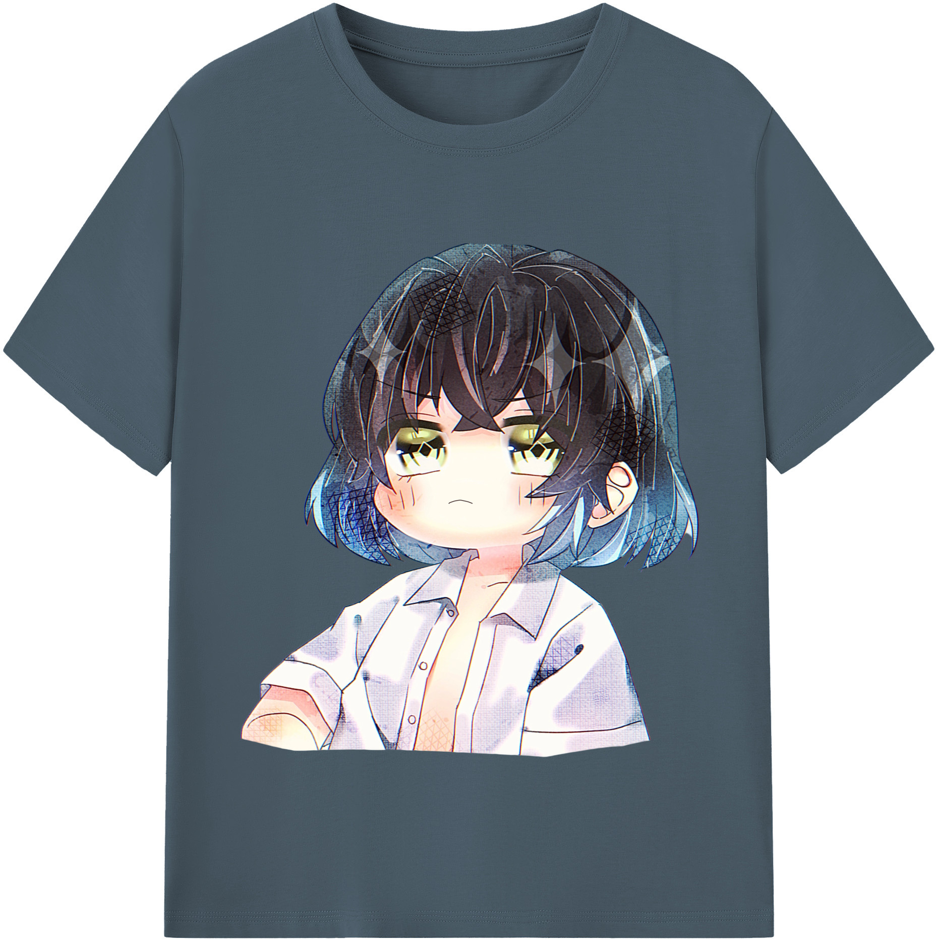 （画像用） 鬼滅の刃（きめつのやいば）嘴平 伊之助／はしびら いのすけ Hashibira Inosuke 綿100％半袖Tシャツ（フロントプリント）